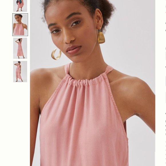 Cloth & Stone Tiered Halter Maxi Dress - S - Picture 6 of 7